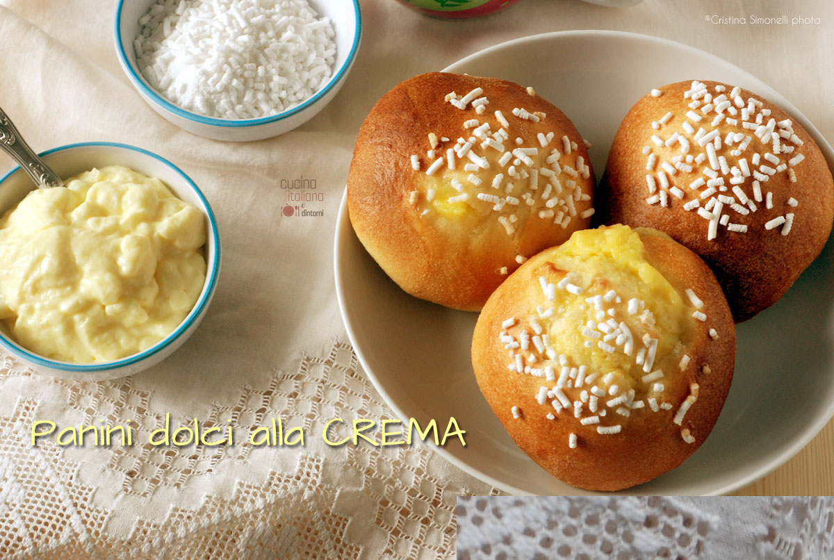 Panini dolci alla crema