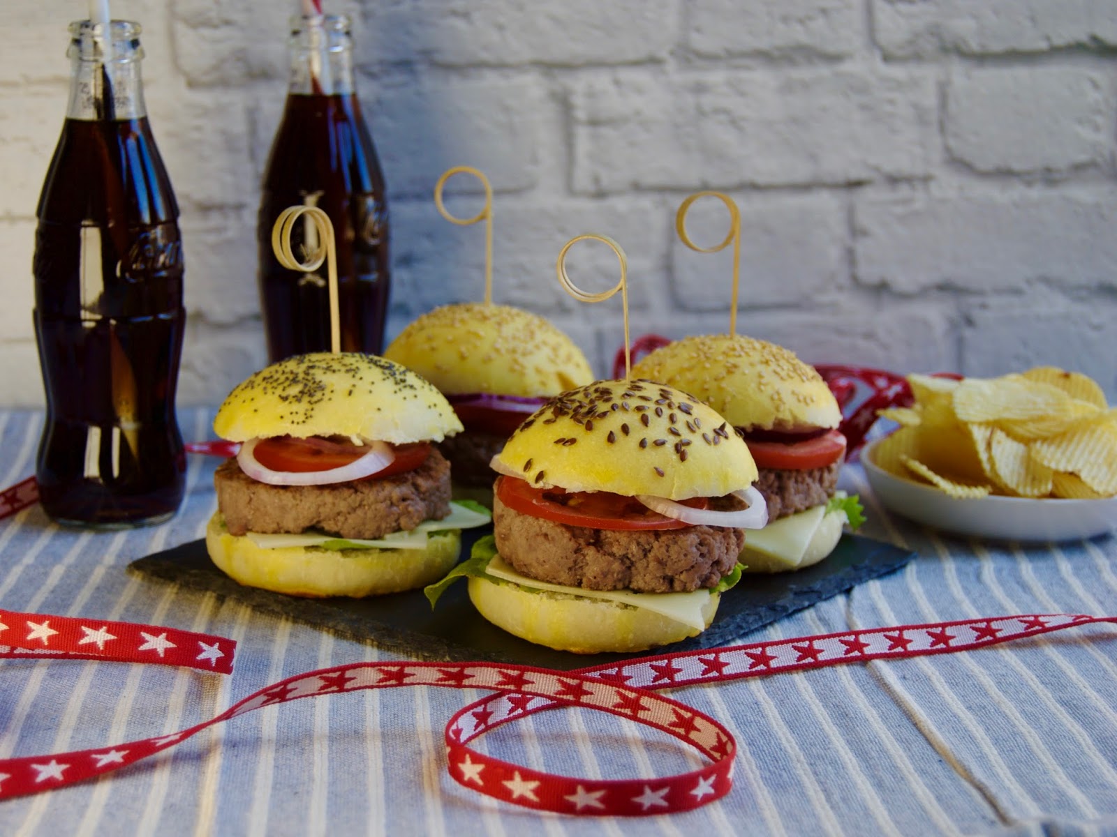 Panini per hamburger – 4th of july
