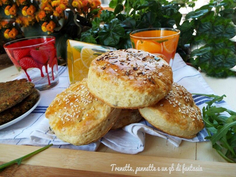 Panini scones con semi misti
