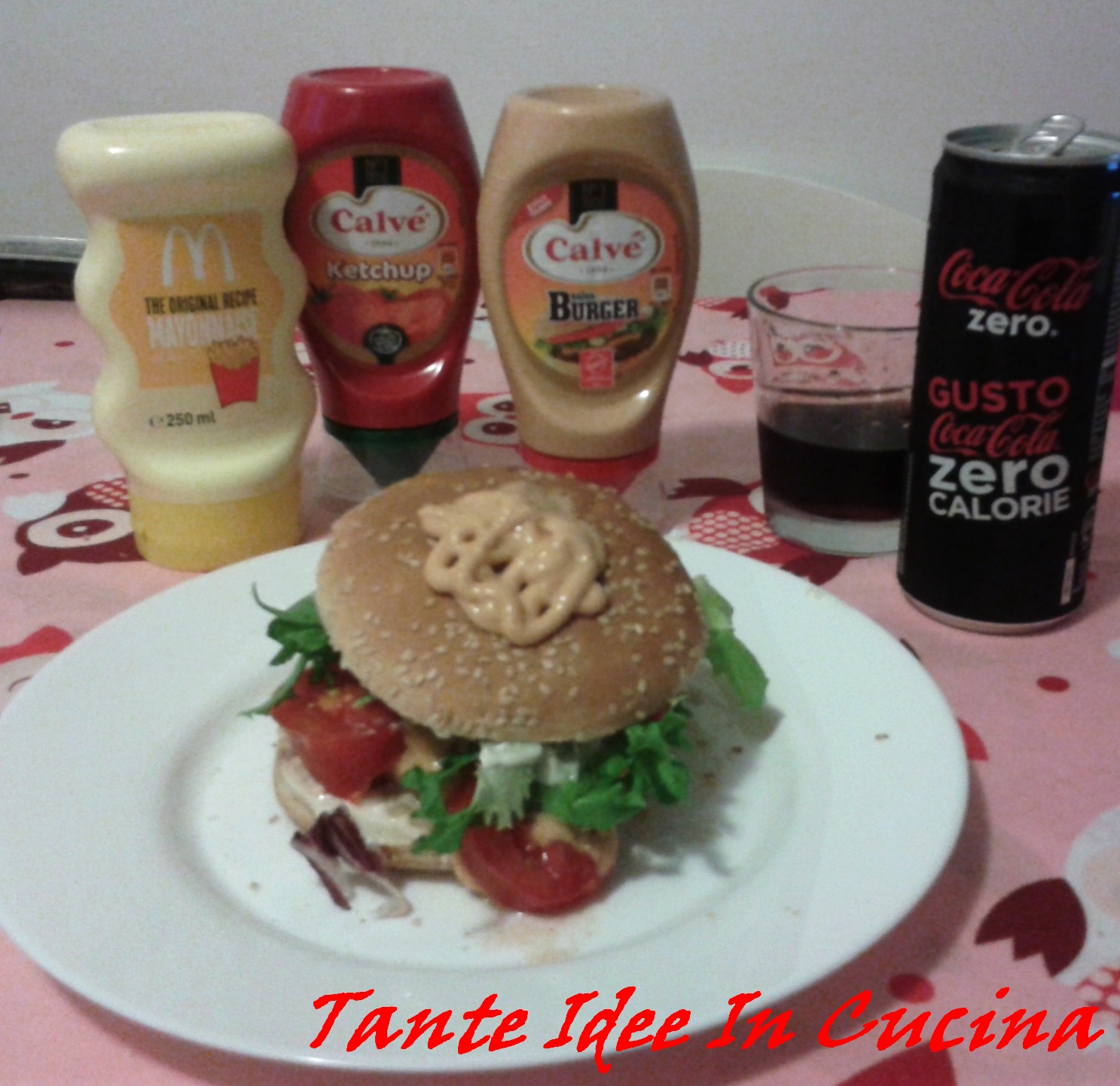 Panino con hamburger casalingo