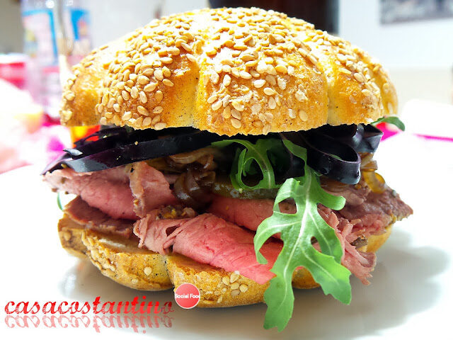 Panino con roast beef