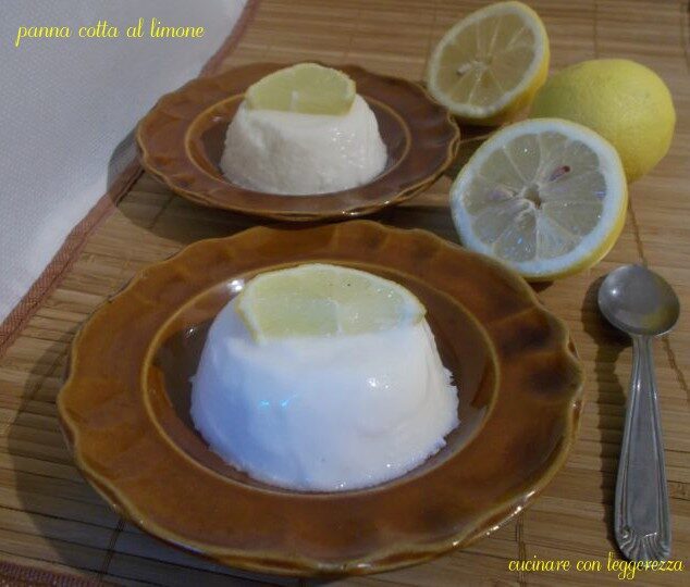 Panna cotta al limone