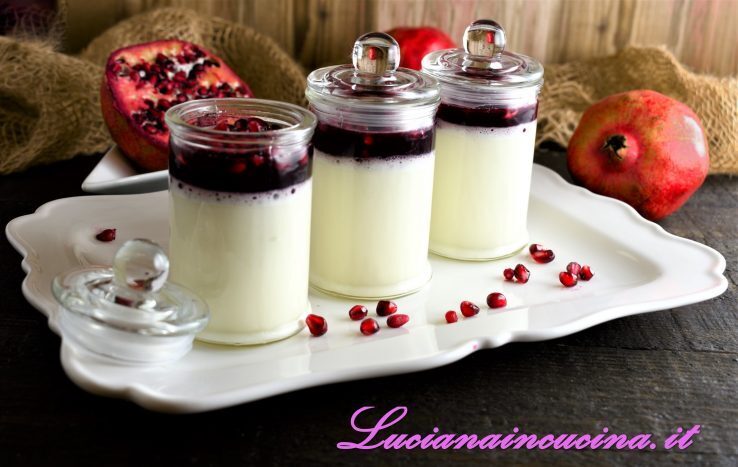 Panna cotta ricetta con melagrana