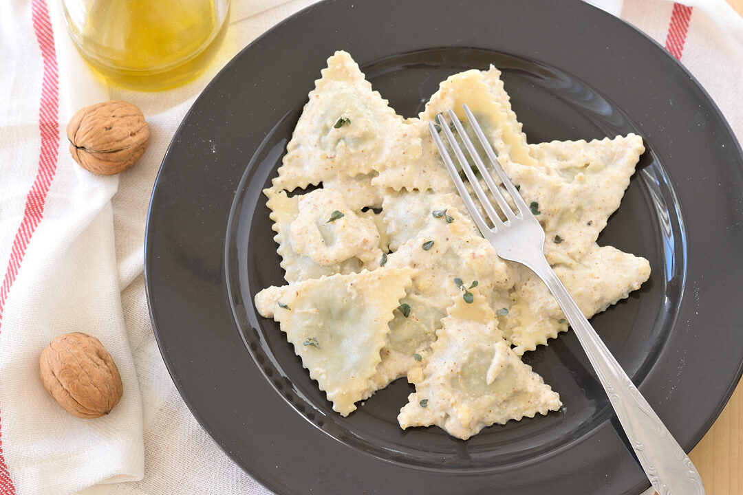 Pansoti con salsa di noci – ricetta ligure