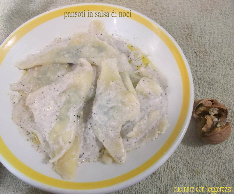 Pansoti in salsa di noci