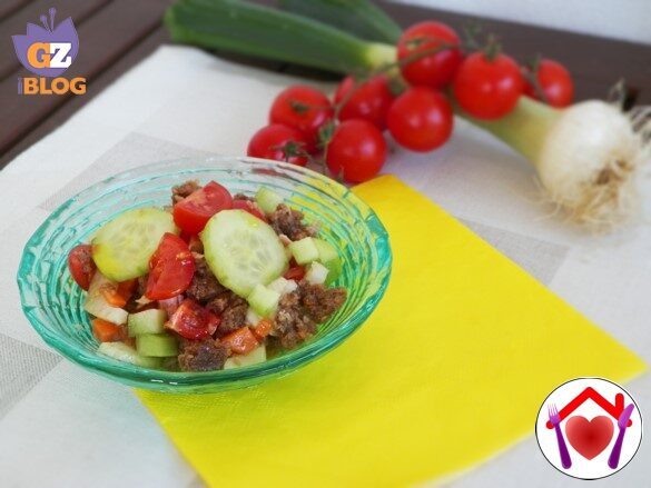 Panzanella con pane di segale