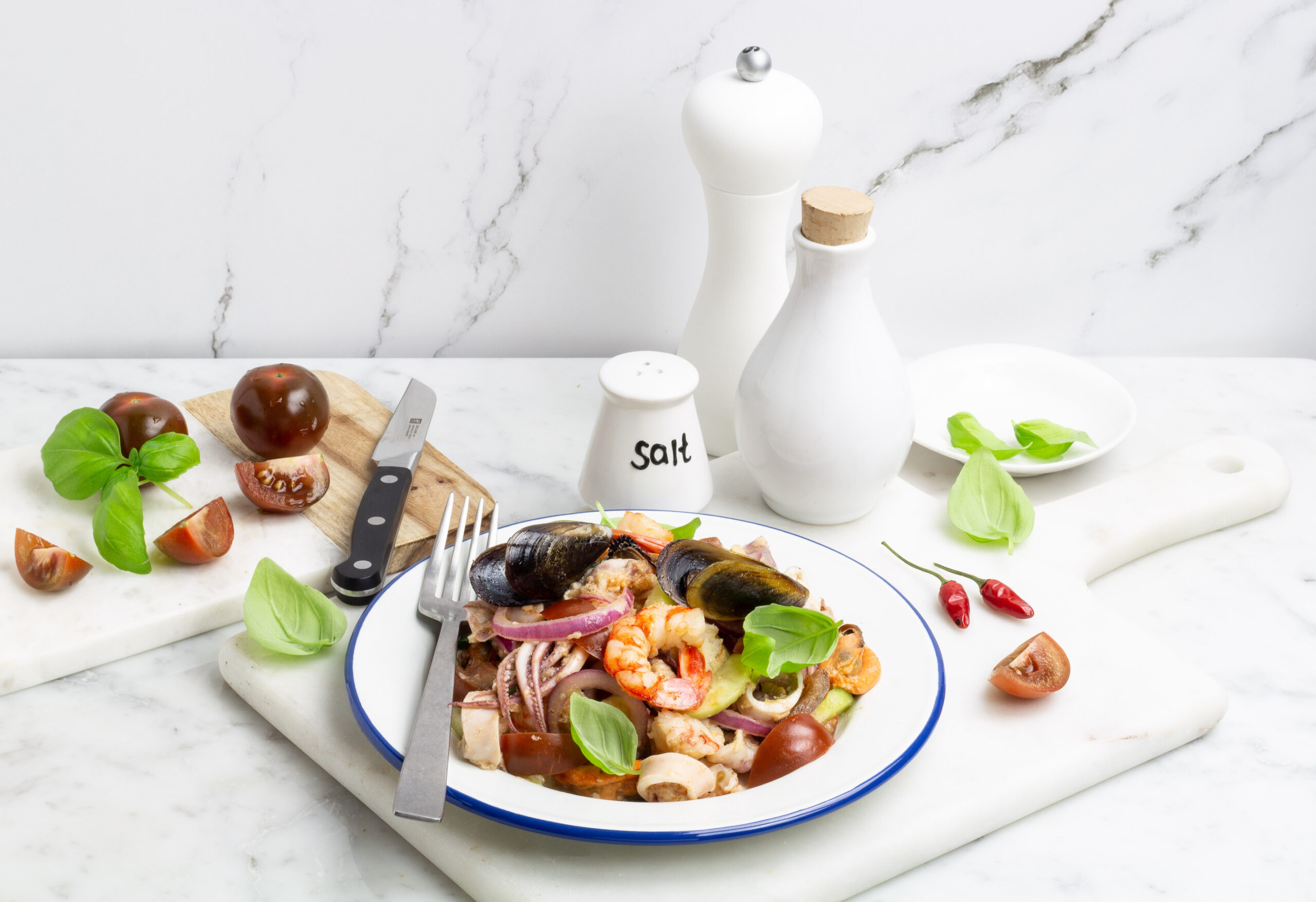Panzanella di mare con pomodoro ilcamone