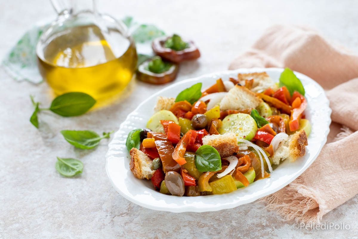 Panzanella di peperoni
