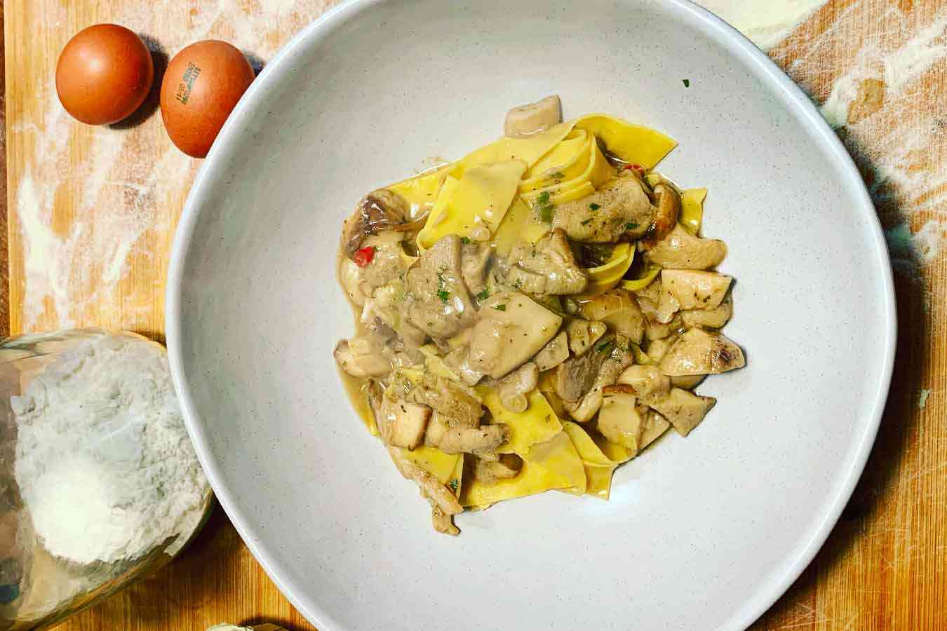 Pappardelle ai funghi porcini