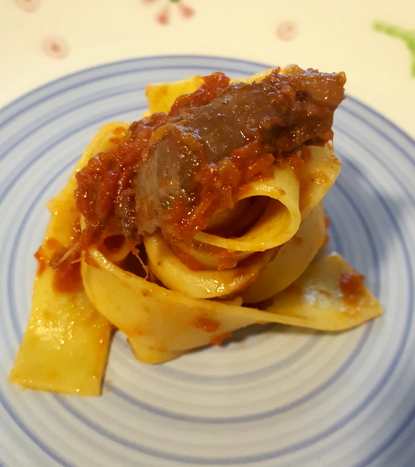 Pappardelle al sugo di cinghiale