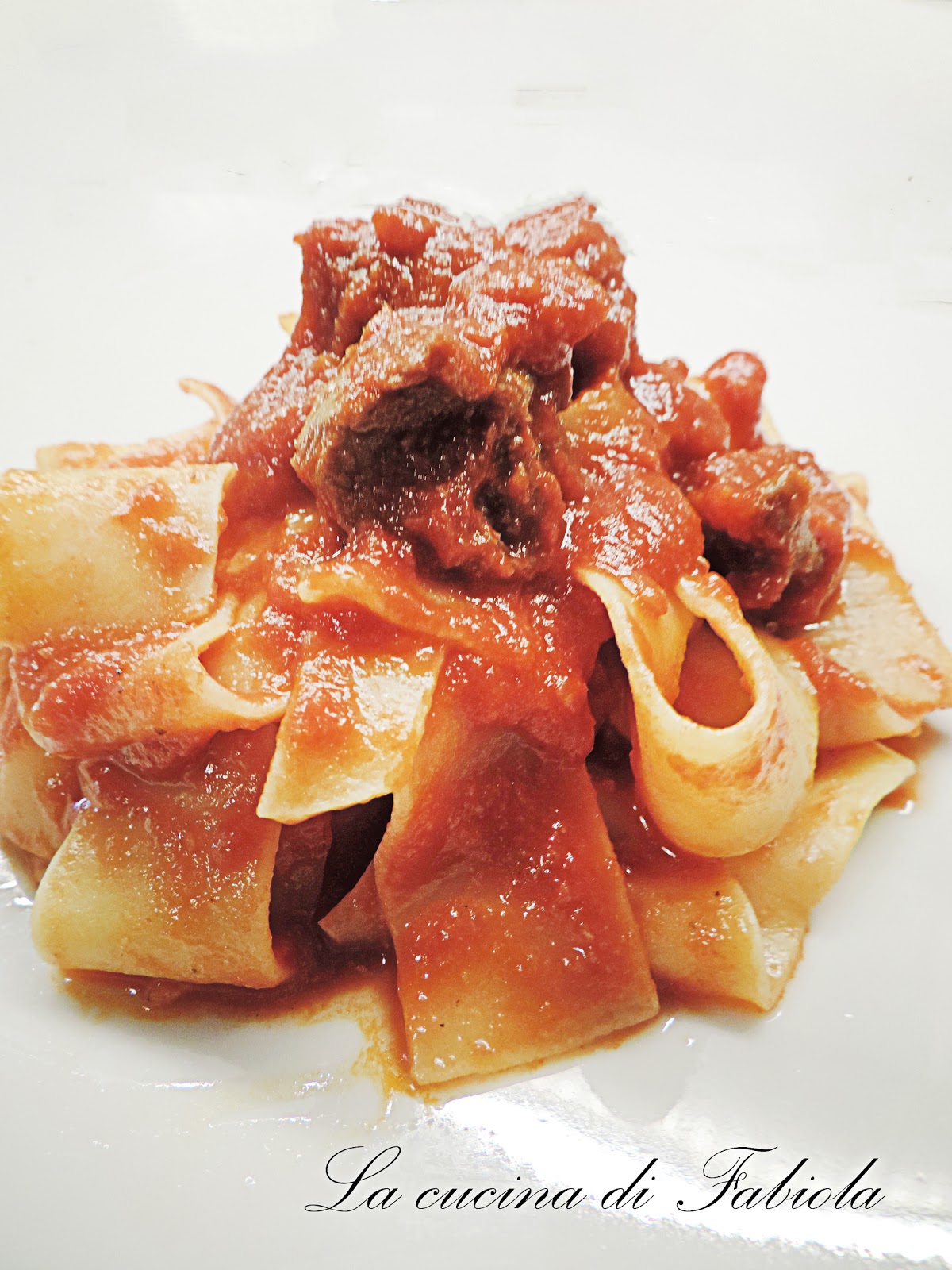 Pappardelle al sugo di cinghiale