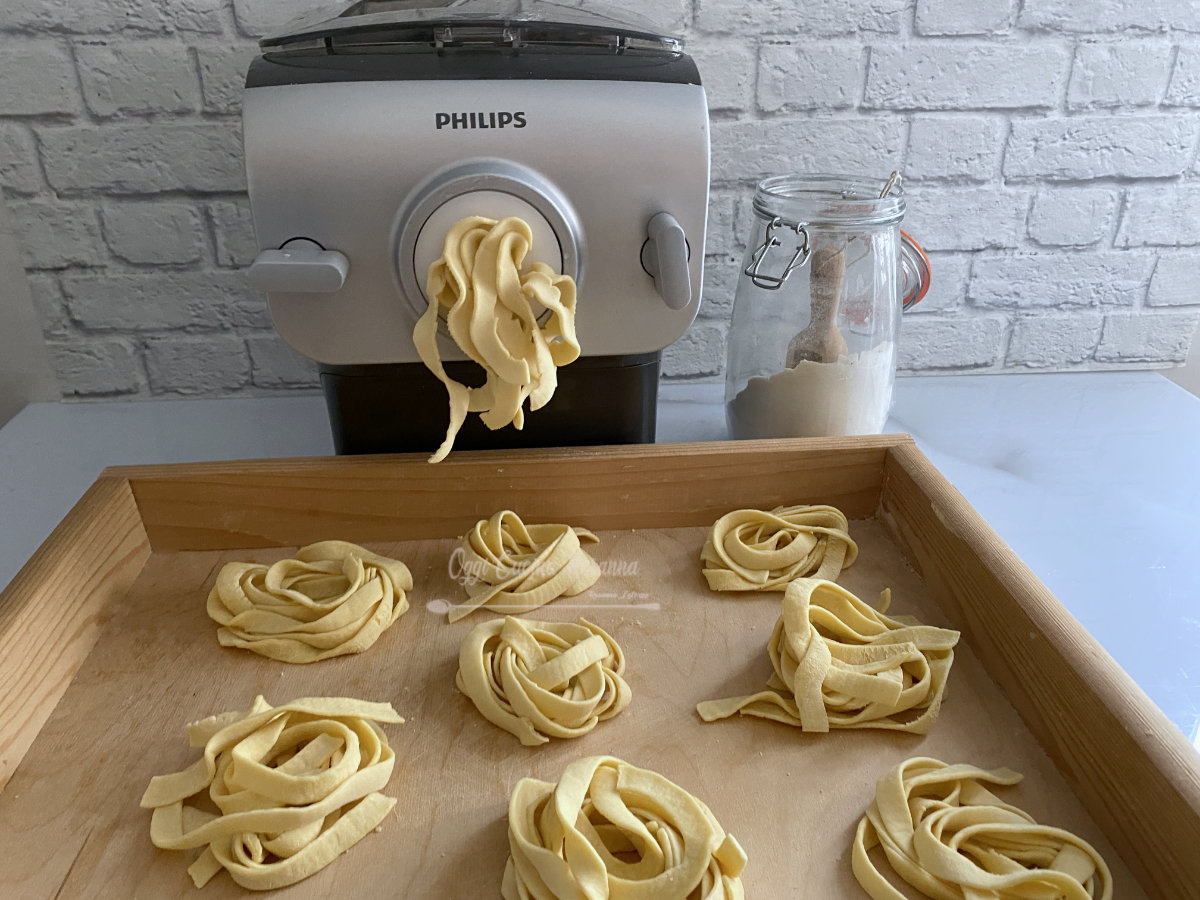 Pappardelle all’uovo con pasta maker