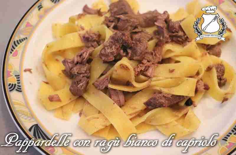 Pappardelle con ragù bianco di capriolo