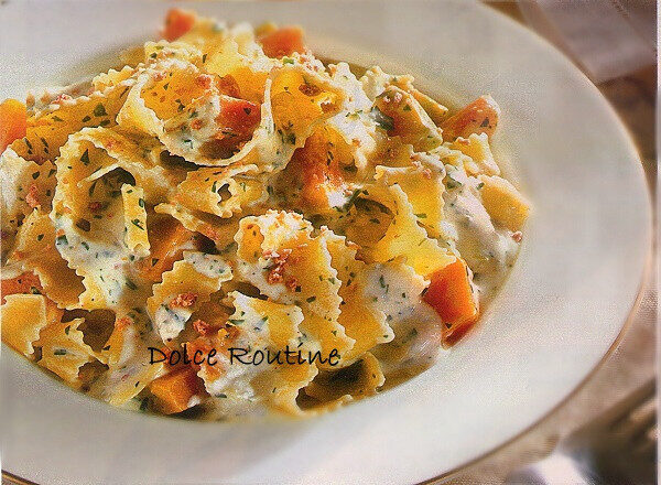 Pappardelle zucca e mascarpone