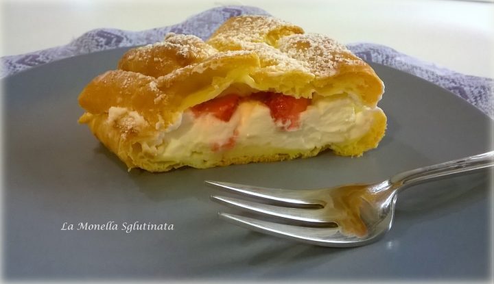 Paris-brest alle fragole senza glutine