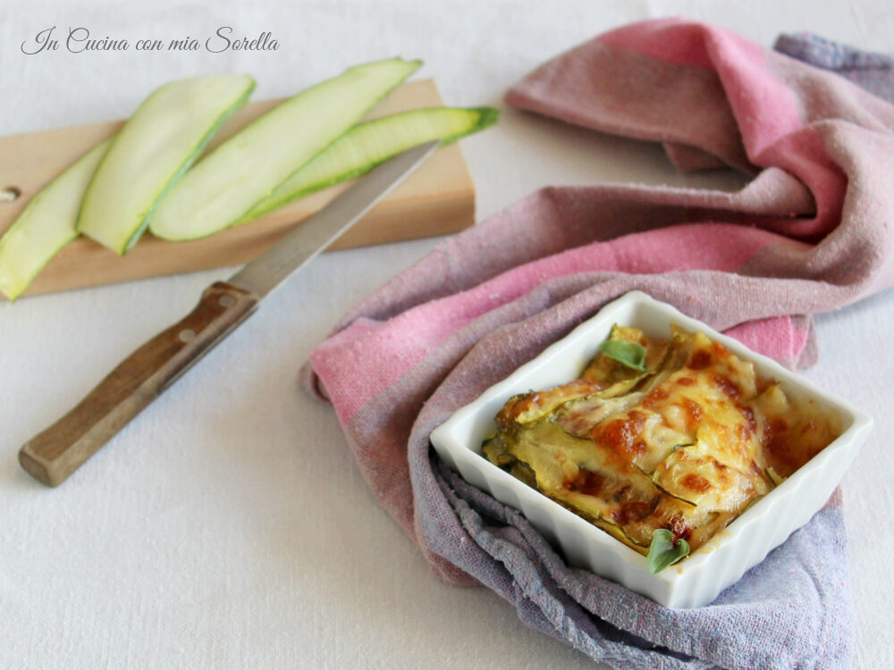 Parmigiana bianca di zucchine