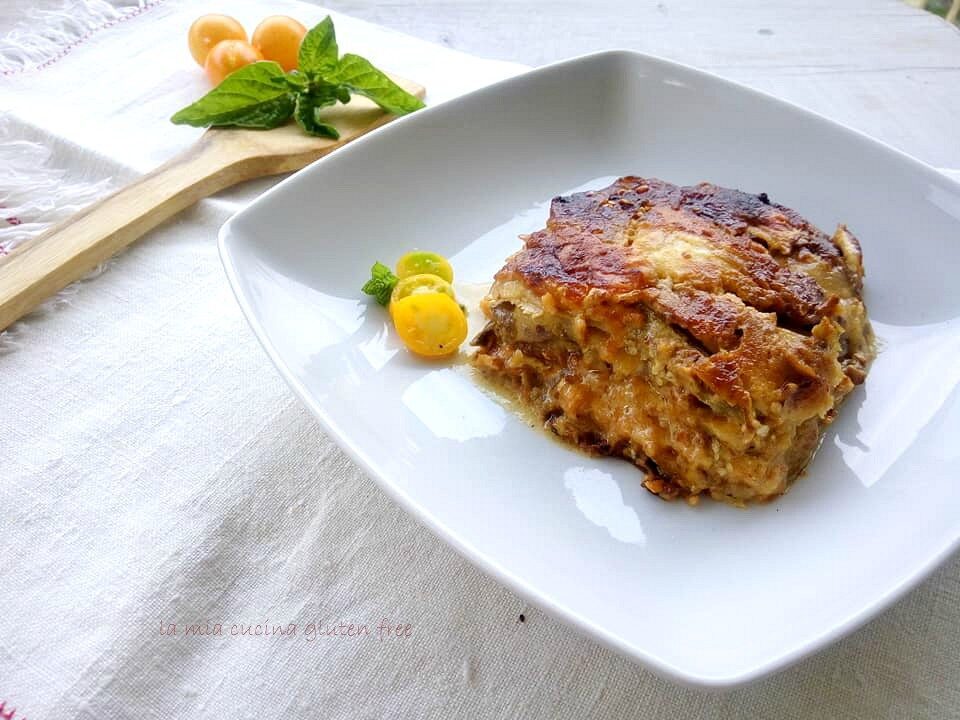 Parmigiana di melanzane e pomodori gialli