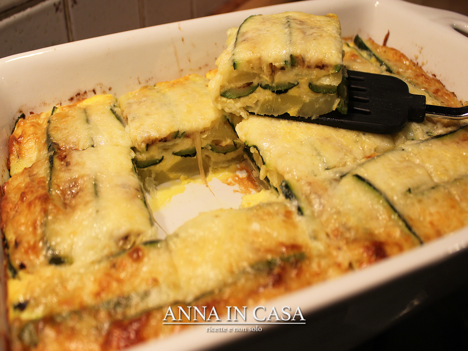 Parmigiana di patate e zucchine