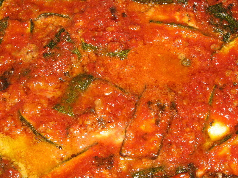 Parmigiana di zucchine al microonde