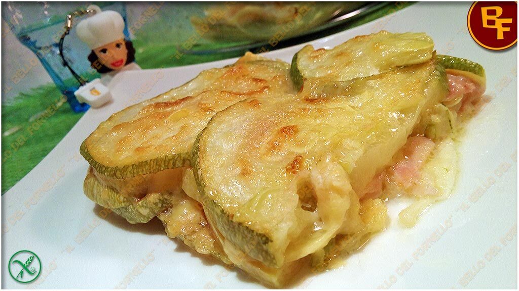 Parmigiana di zucchine e prosciutto cotto