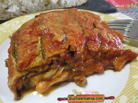 Parmigiana di zucchine fritte