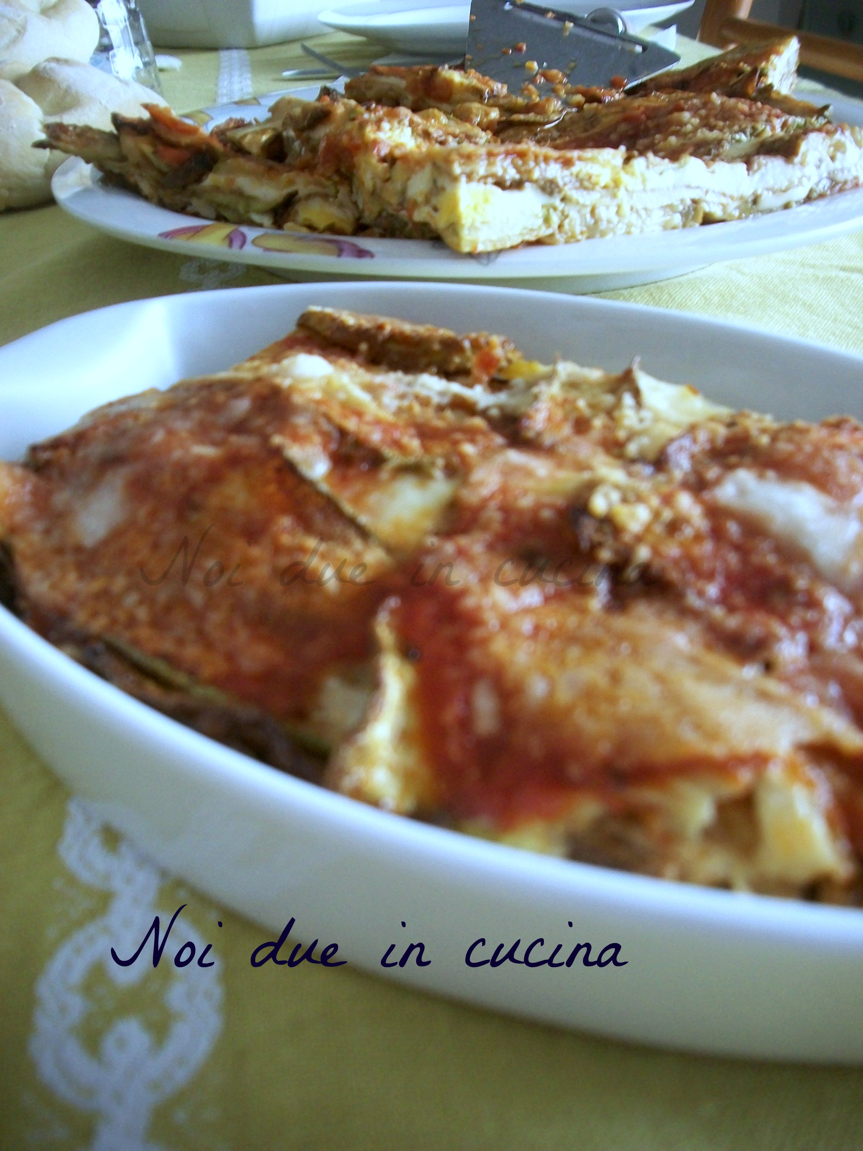 Parmigiana light con zucchine arrosto