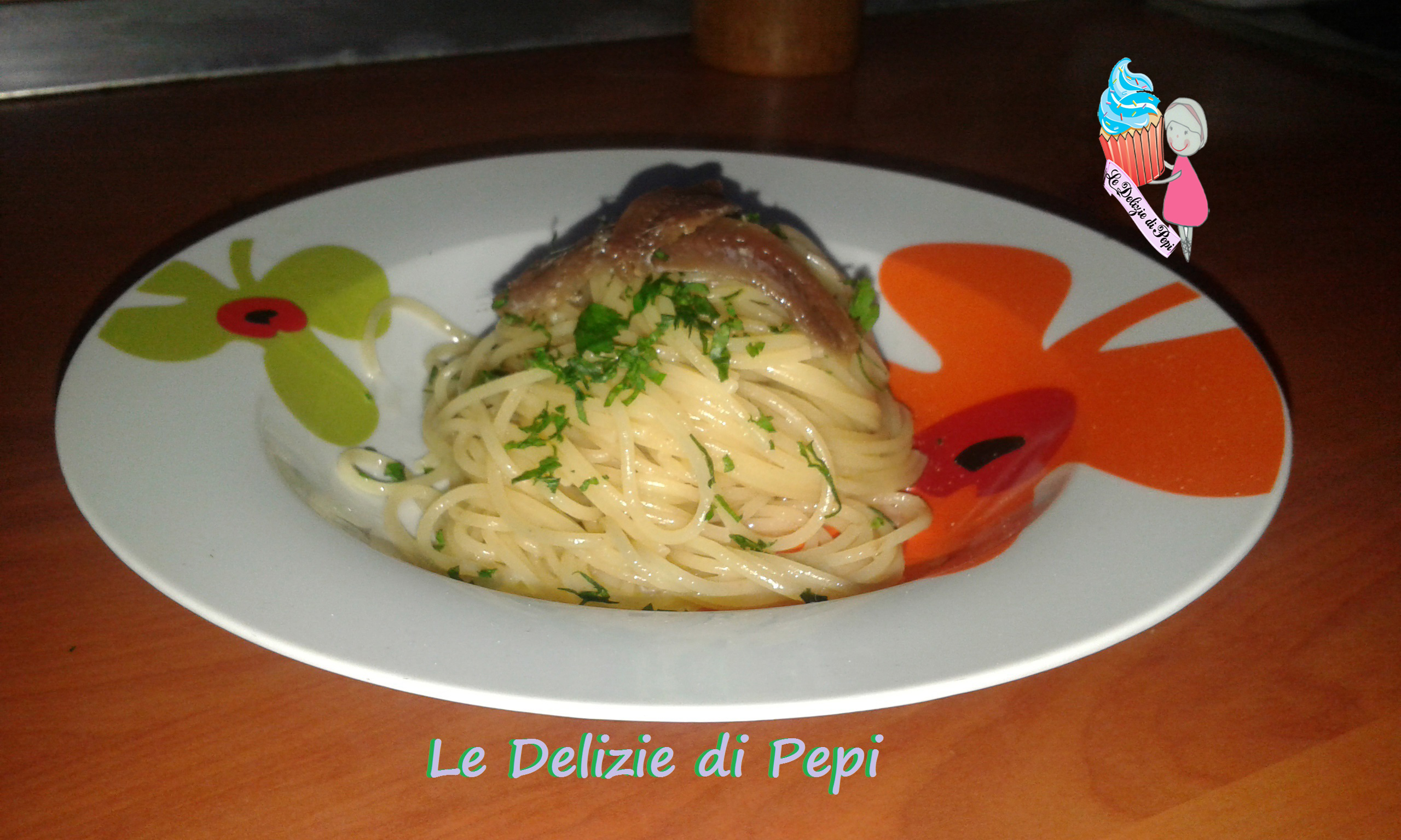Pasta aglio olio e alici