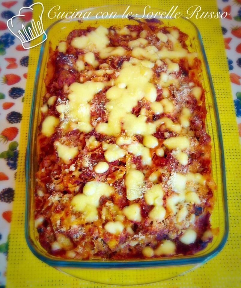 Pasta al forno alla napoletana con polpettine