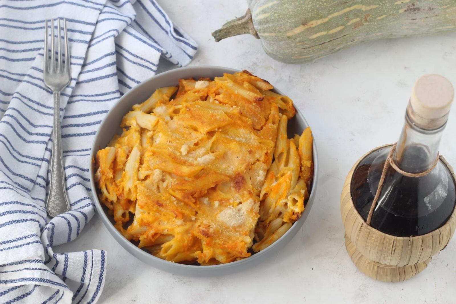 Pasta al forno alla zucca