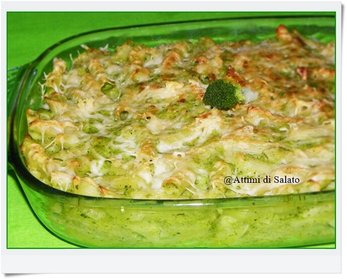 Pasta al forno con pesto di broccoli