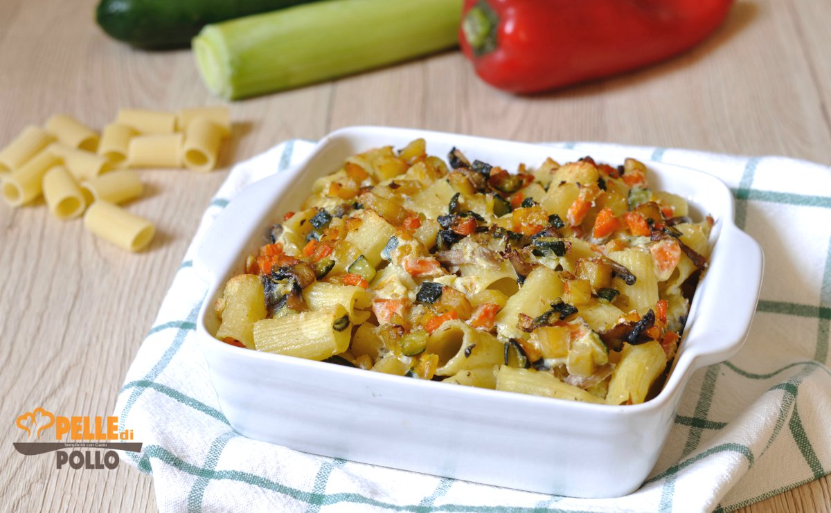 Pasta al forno con verdure e ricotta