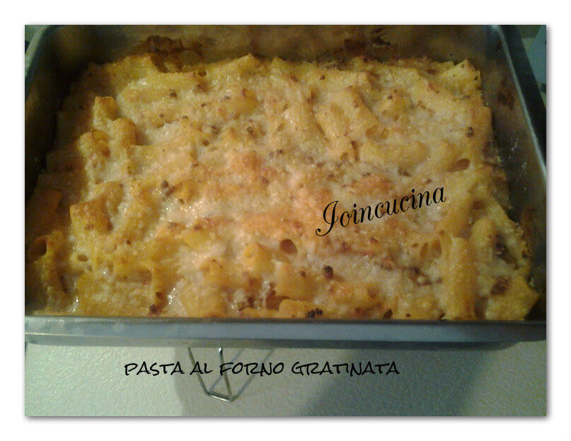 Pasta al forno gratinata