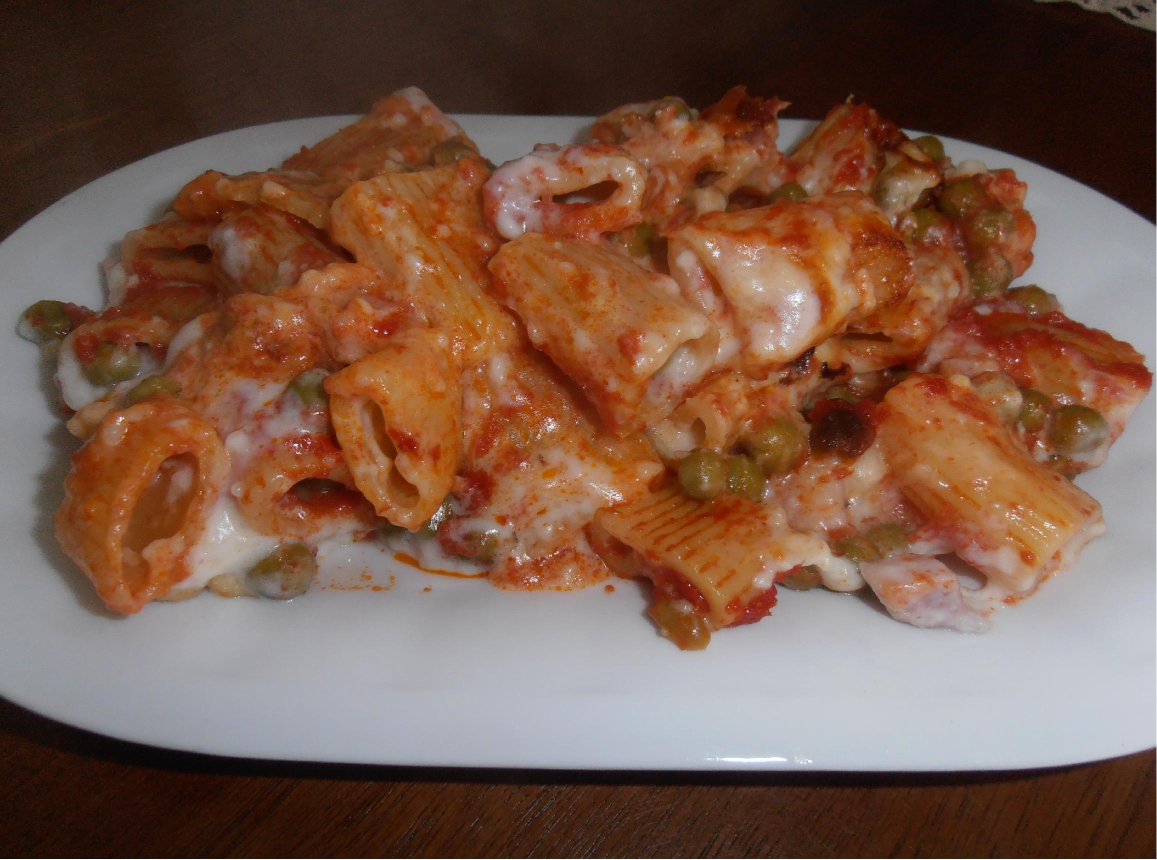 Pasta al forno pasticciata