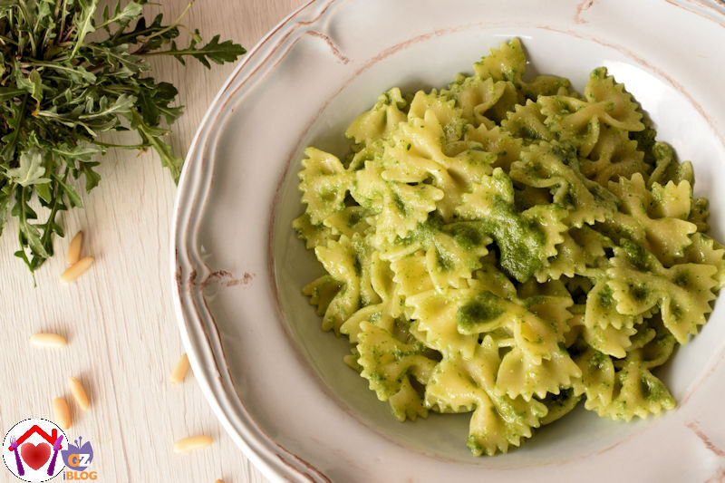 Pasta al pesto di rucola selvatica