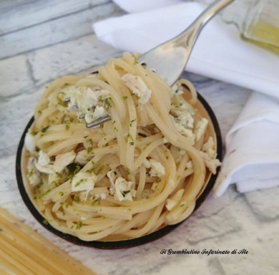 Pasta al ragù di ombrina e lime
