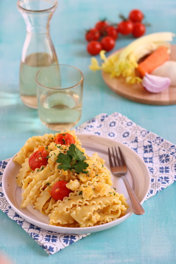 Pasta al ragù di rana pescatrice