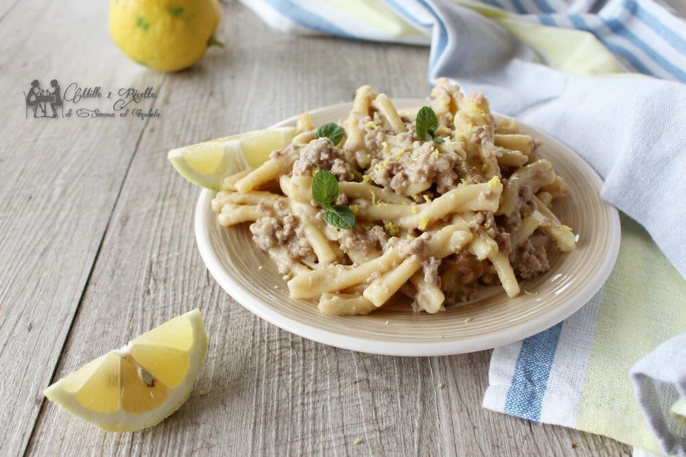 Pasta al ragù semplice bianco con limone