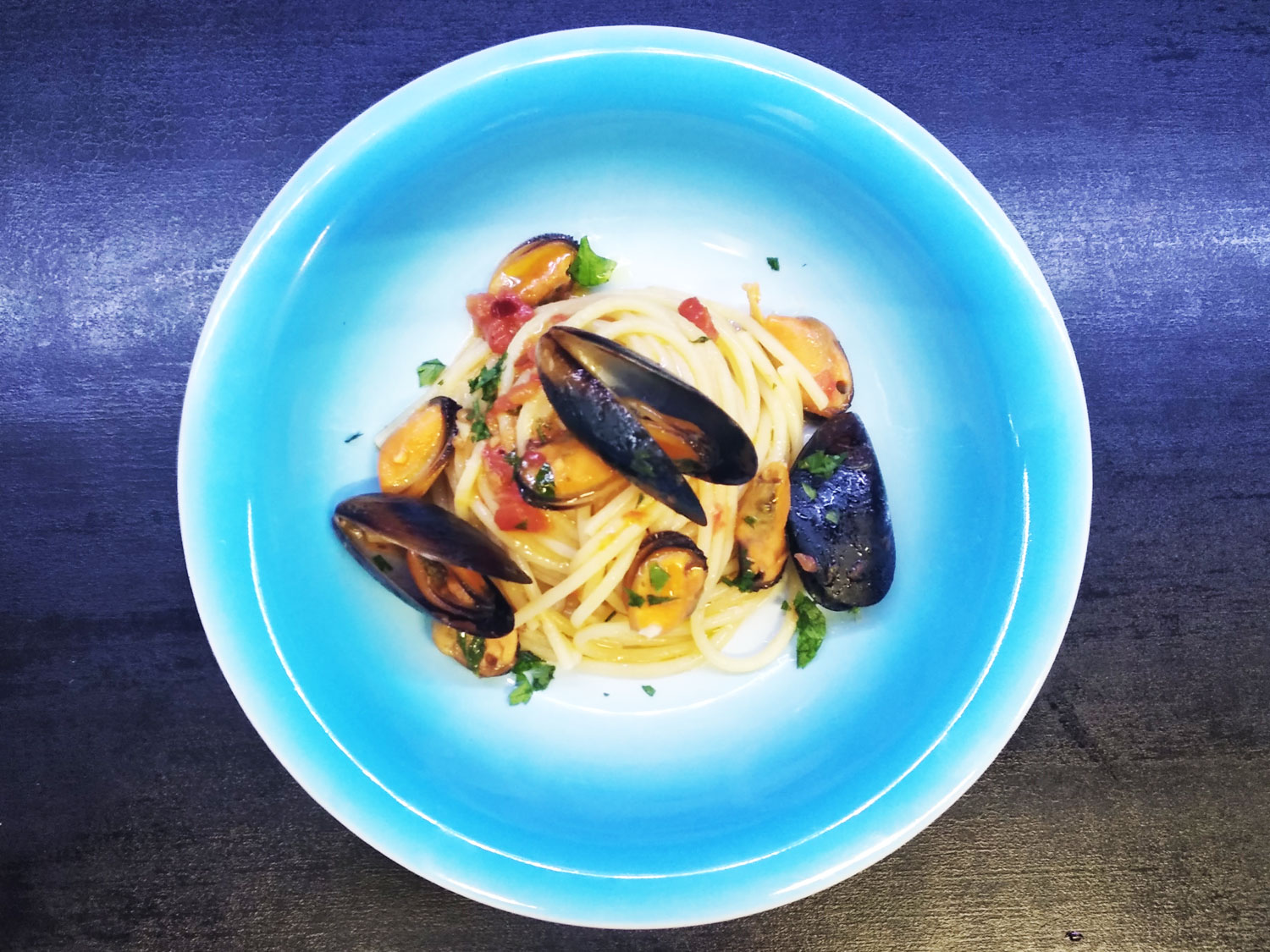 Pasta al sugo di cozze