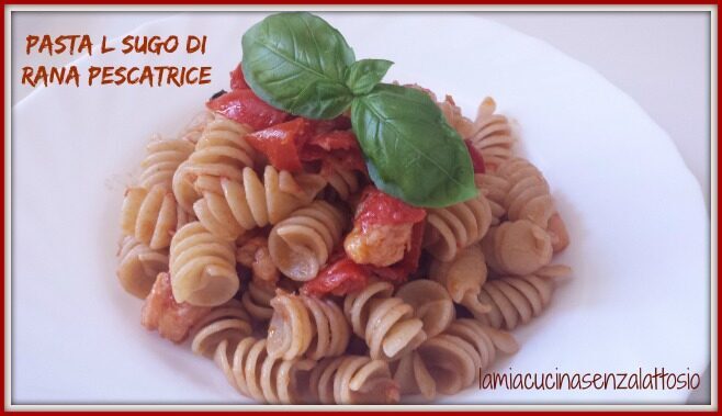Pasta al sugo di rana pescatrice