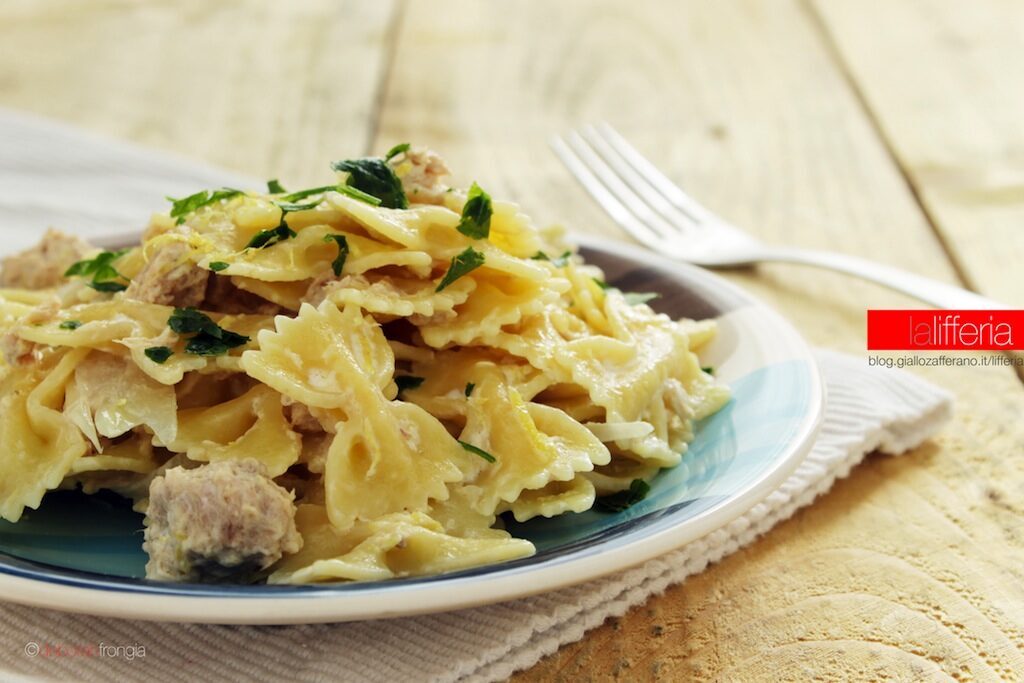 Pasta al tonno e limone, ricetta veloce