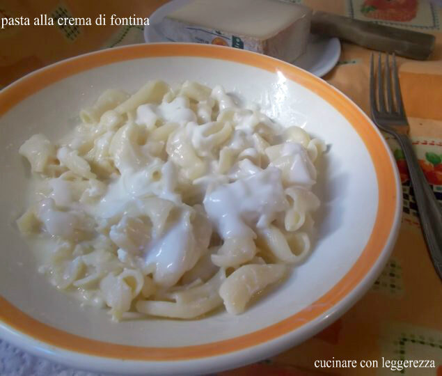 Pasta alla crema di fontina