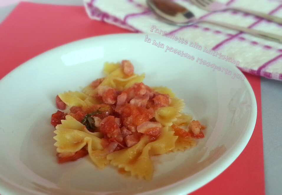 Pasta alla matriciana pomodoro guanciale cipolla