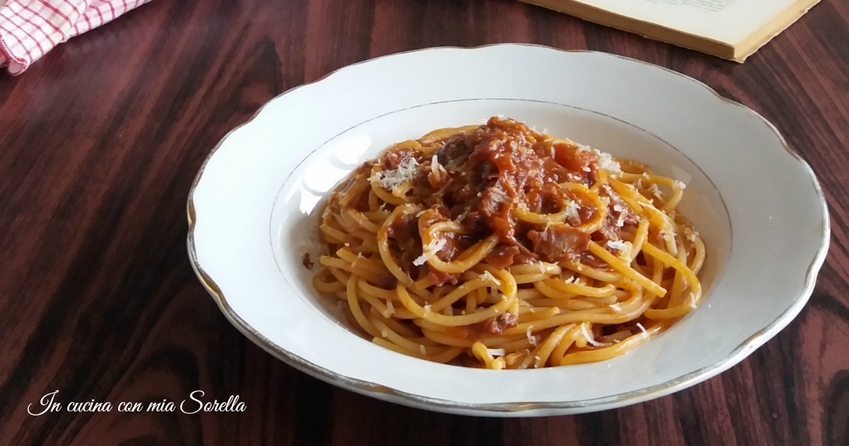 Pasta all’amatriciana – ricetta tradizionale romana