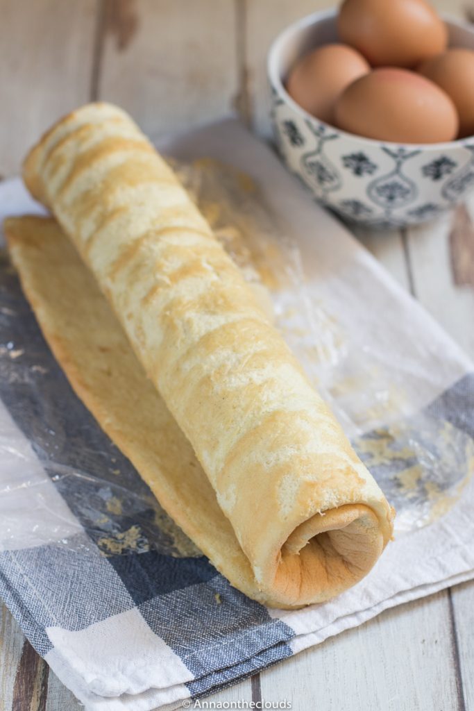Pasta biscotto – pan di spagna per rotoli