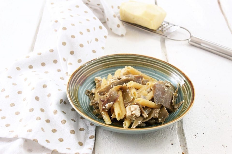 Pasta carciofi e ricotta