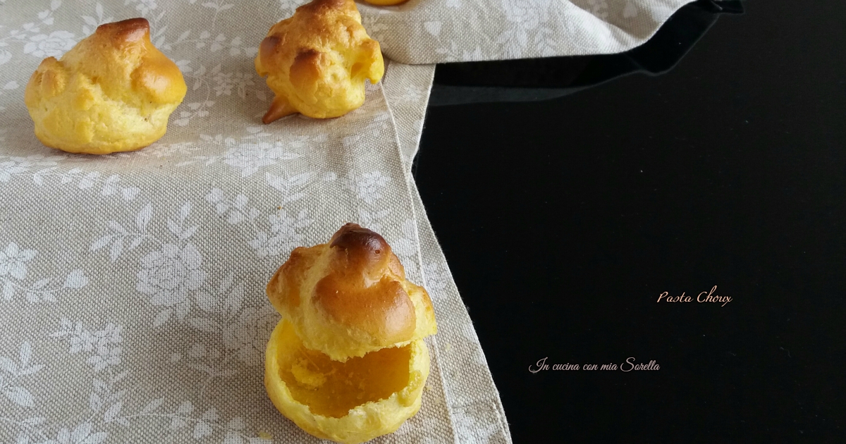 Pasta choux – ricetta base per piccola pasticceria