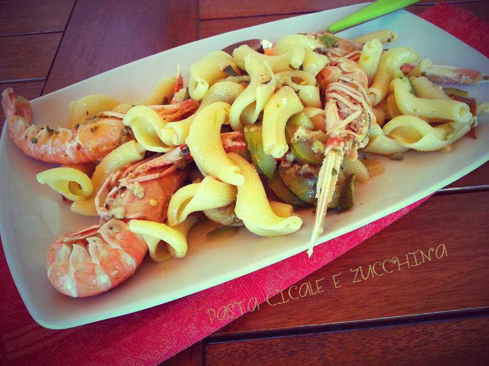 Pasta cicale e zucchine, cannochie