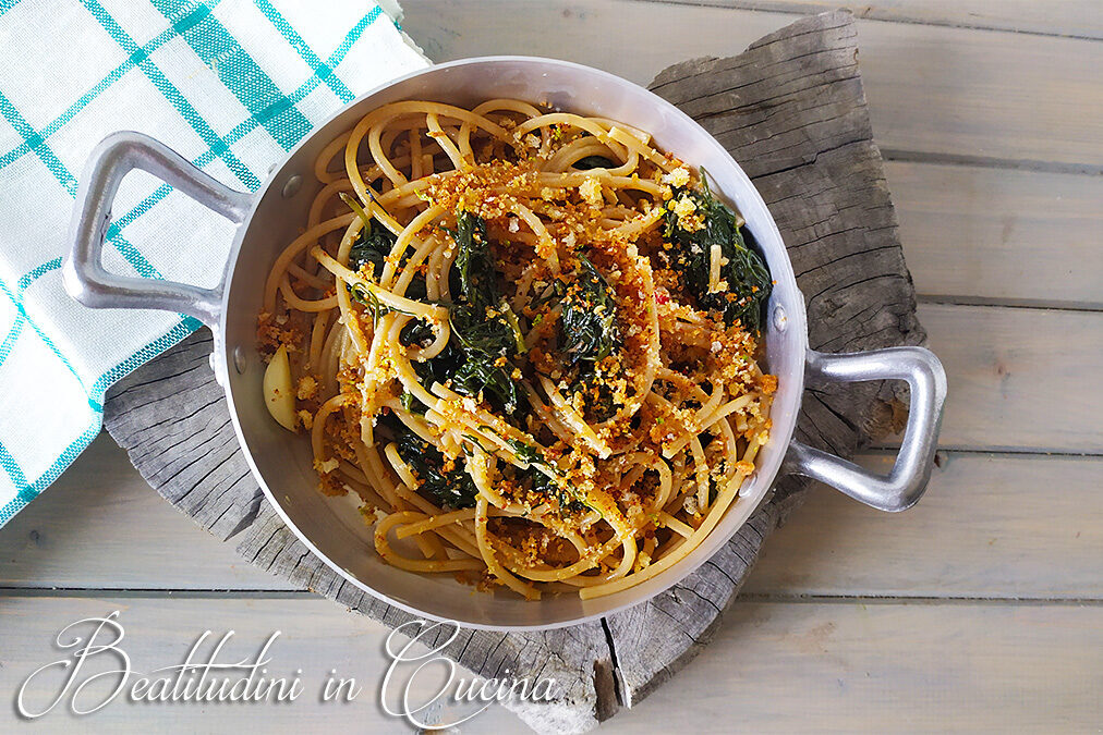 Pasta con agretti e bottarga