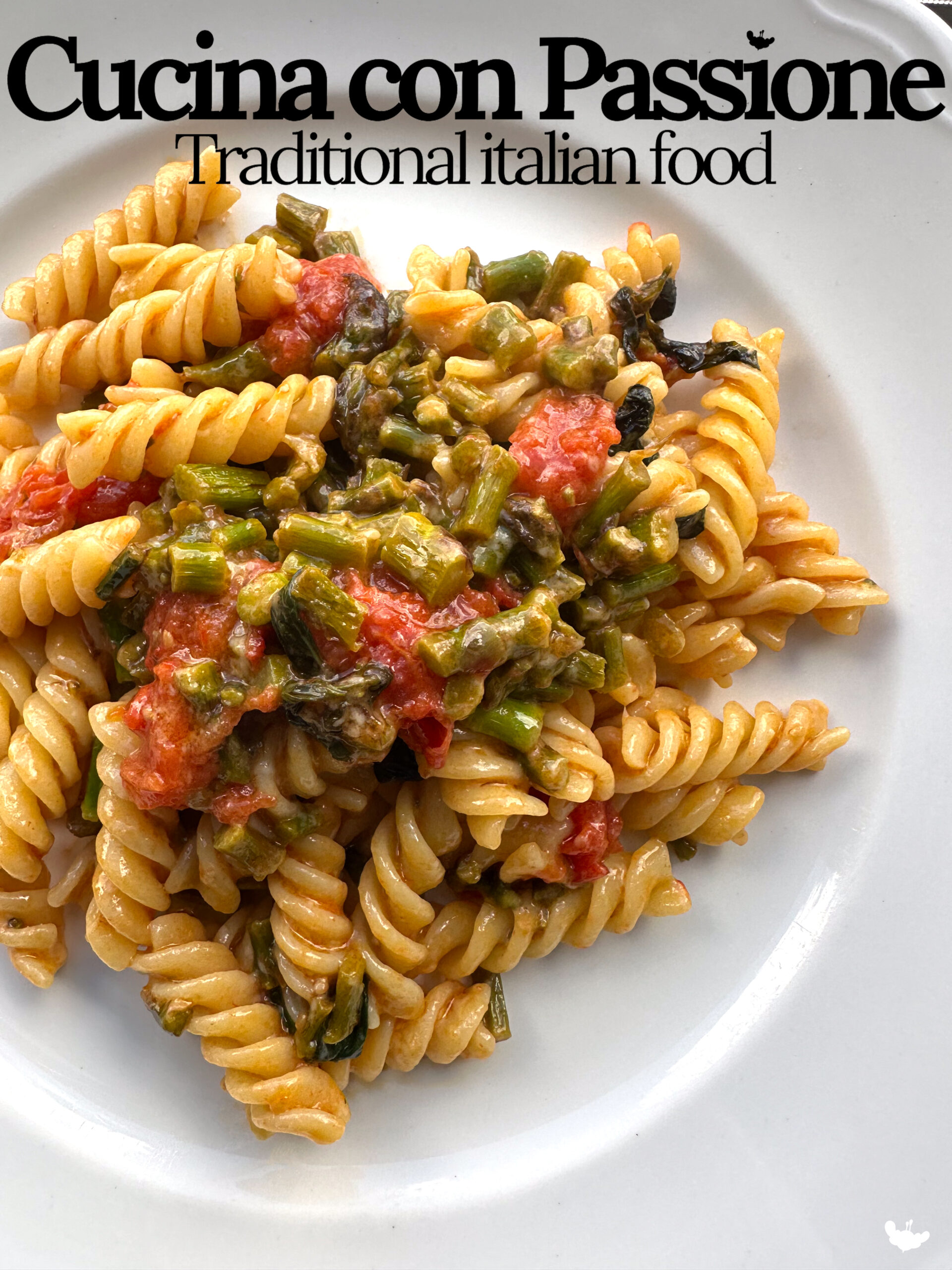 Pasta con asparagi e pomodorini