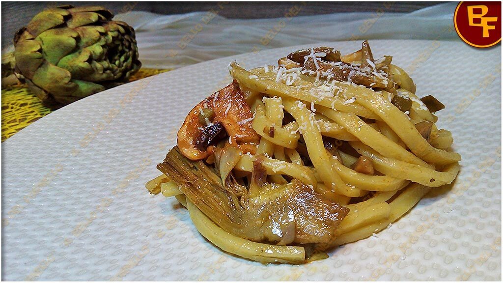 Pasta con carciofi e funghi | ricetta facile